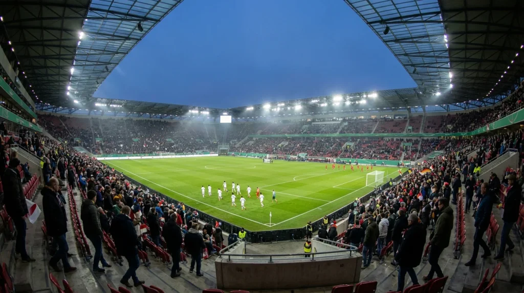 Visualisierung der Saisonprognose 2025/26 mit Aufstiegs-, Mittelfeld- und Abstiegsbereich der 2. Bundesliga
